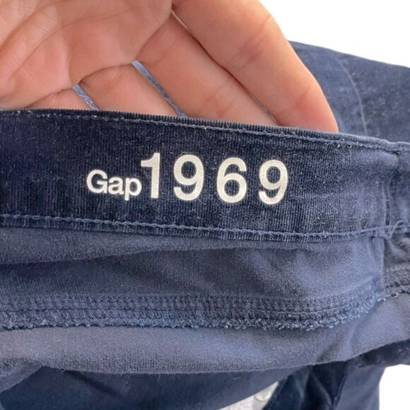 Gap 1969 Navy Blue Corduroy Legging Jean Size 32R - Picture 10 of 11